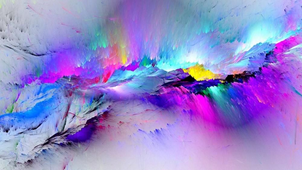 Vibrant Abstract Dreamscape wallpaper
