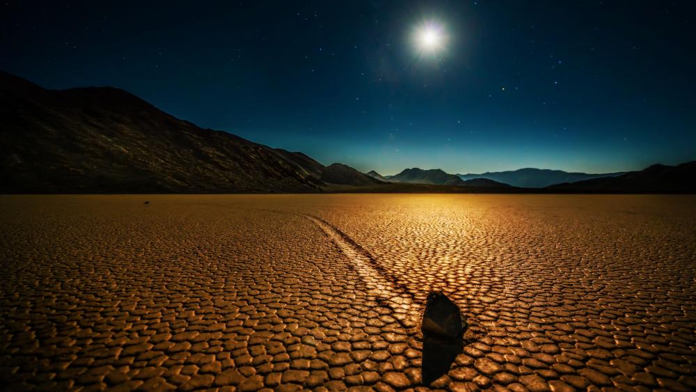 Sailing stones of Death Valley wallpaper