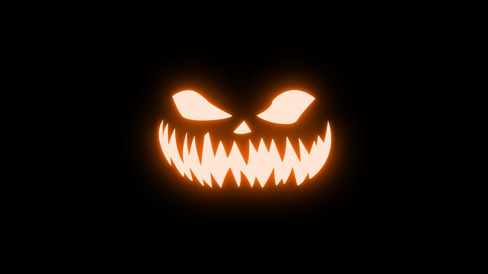 Halloween pumpkin smile wallpaper