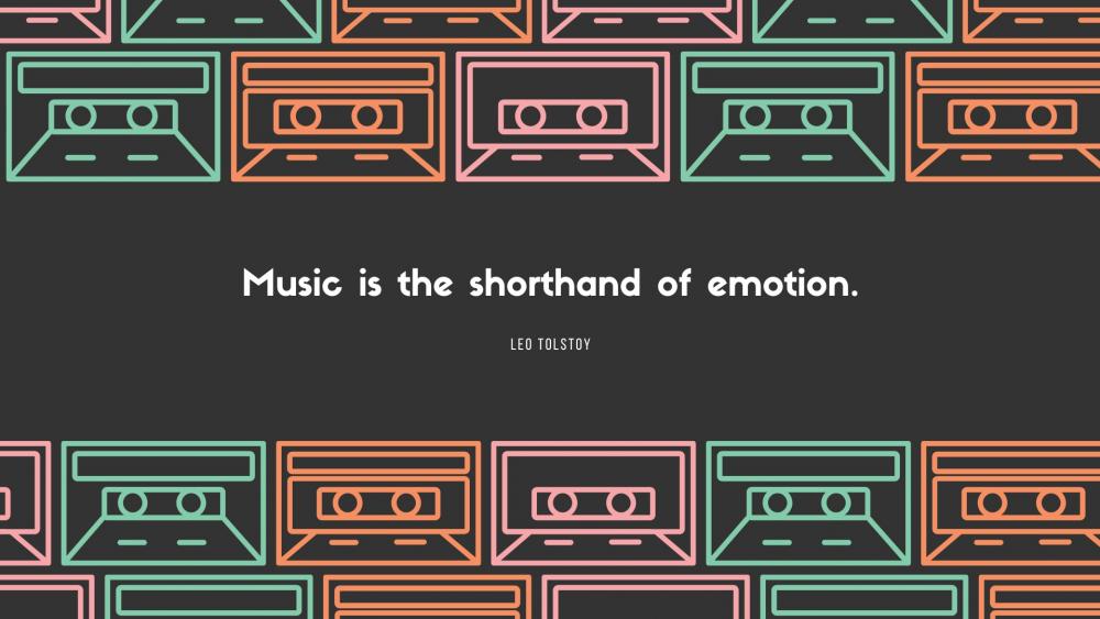 Music is the shorthland of emotion. wallpaper