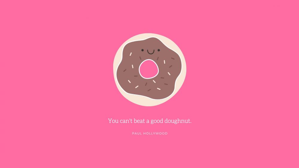 You can't beat a good doughnut. wallpaper