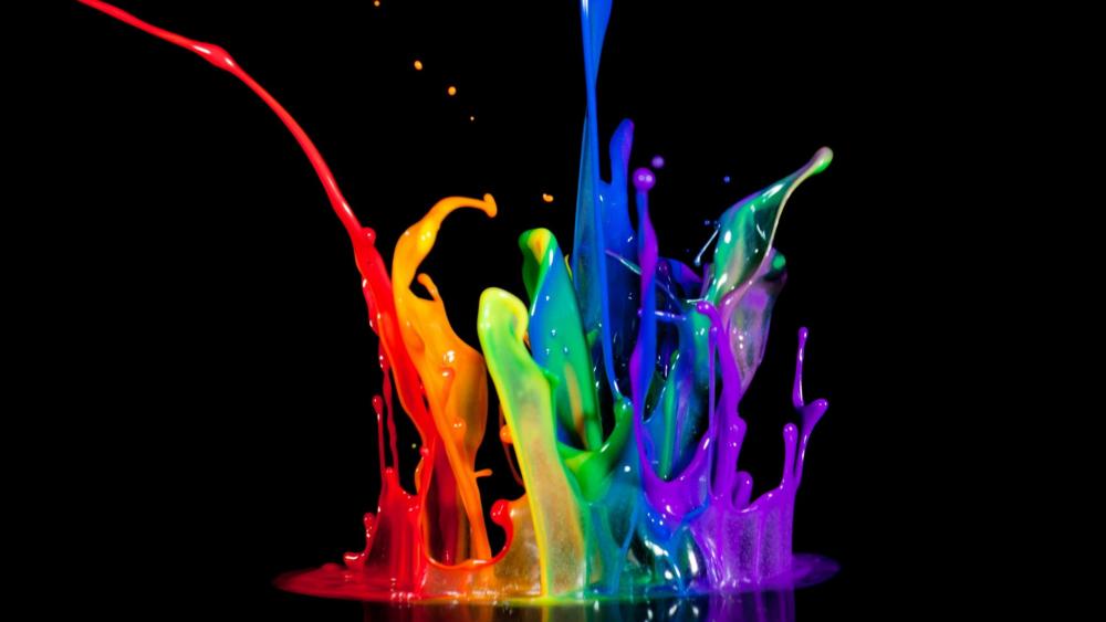 Colorful splash wallpaper
