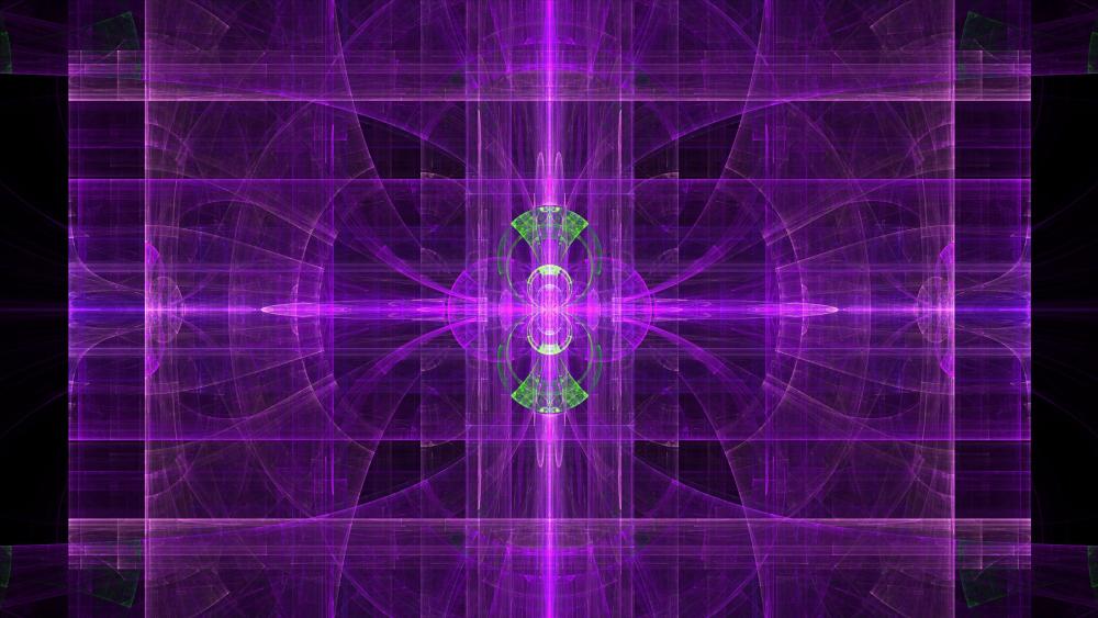 Purple fractal pattern wallpaper