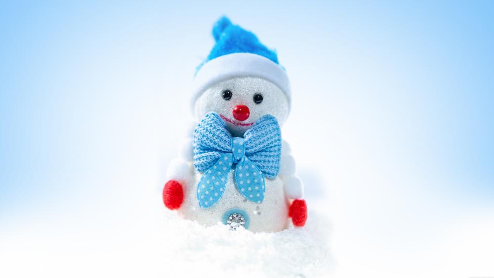 Cutie Snow Man :) wallpaper
