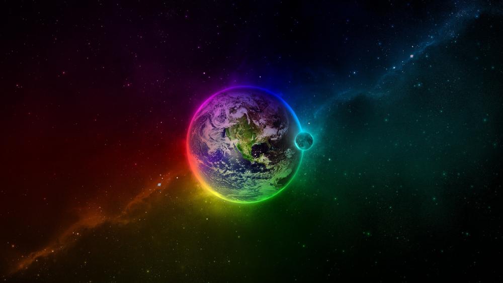 Colorful Earth wallpaper