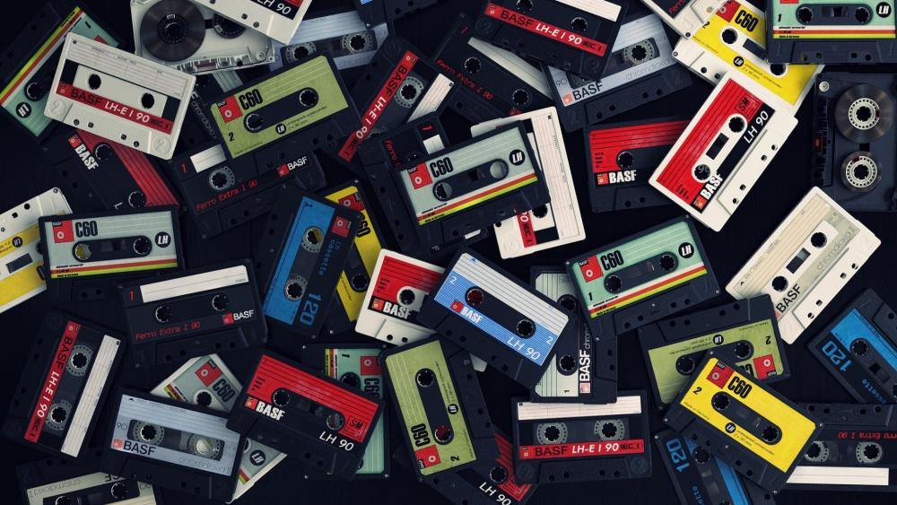 Cassettes wallpaper