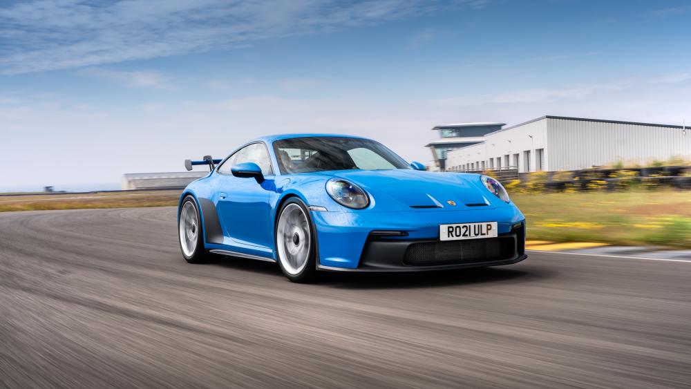 Blue Porsche 911 GT3 wallpaper