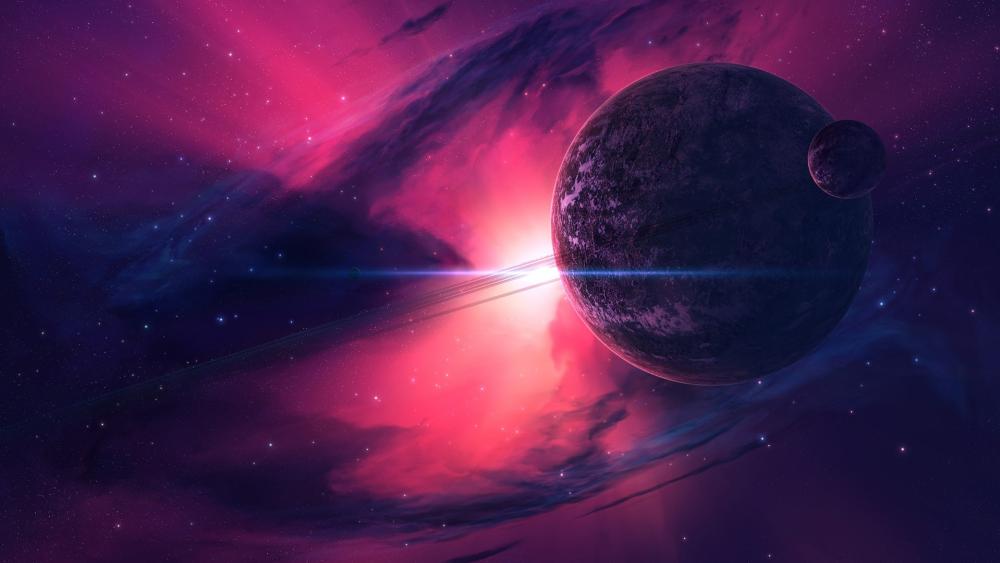 Purple Cosmos Wonders wallpaper