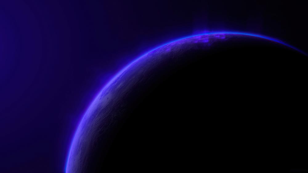 Purple planet wallpaper