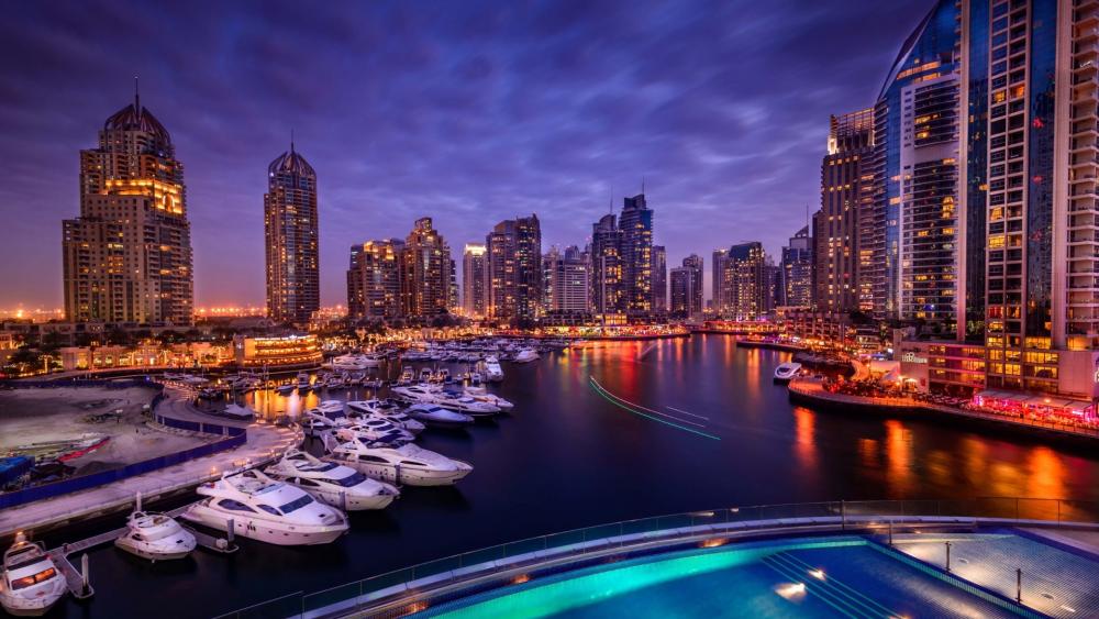 Dubai Marina Port wallpaper