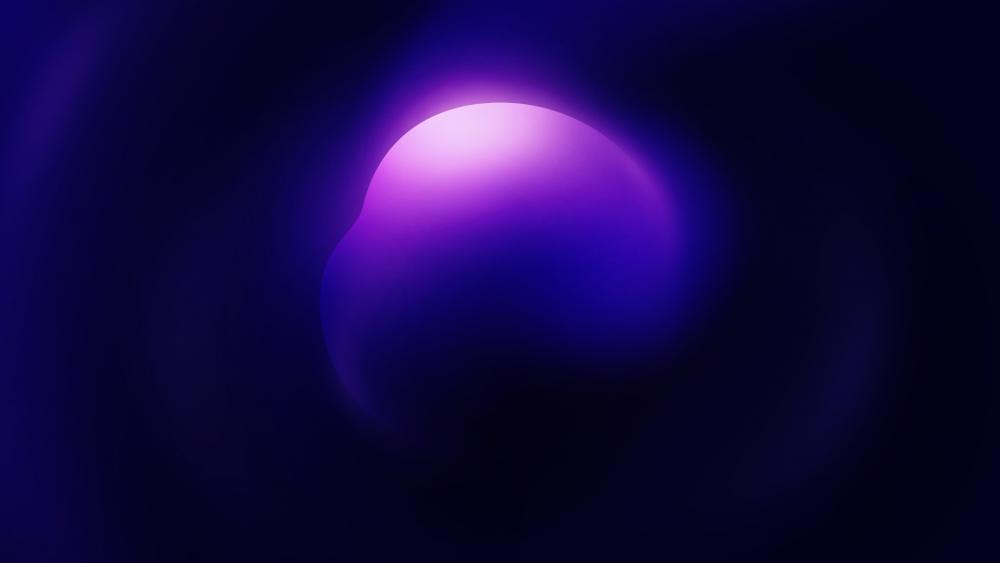 Mystical Purple Sphere Glow wallpaper