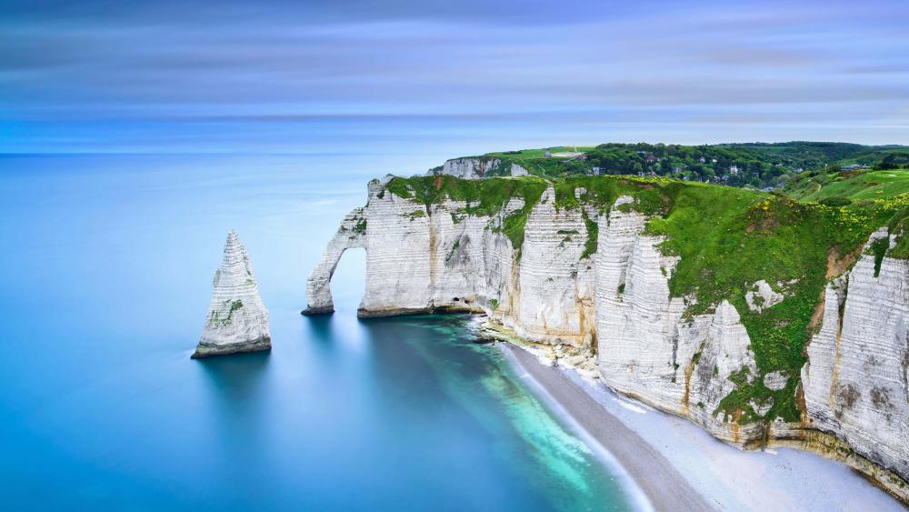 The Cliff of Aval at Etretat wallpaper