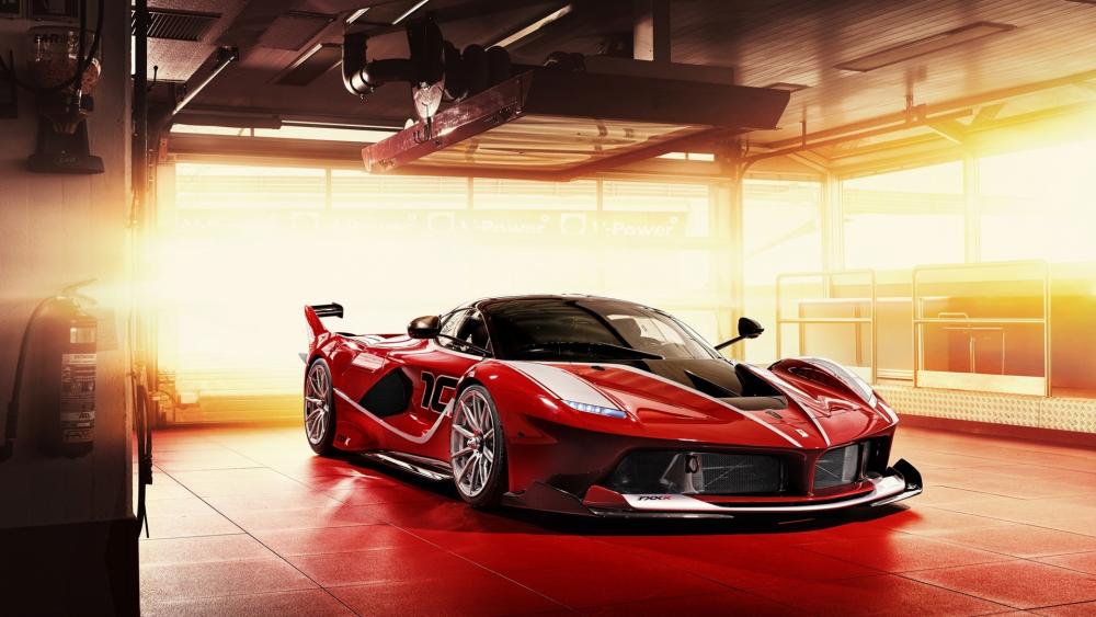 Ferrari FXX-K Elegance in Red wallpaper