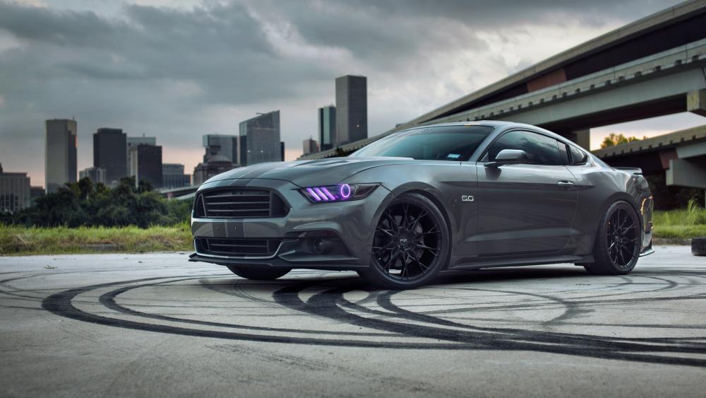 Sleek Ford Mustang Dominates the Urban Jungle wallpaper