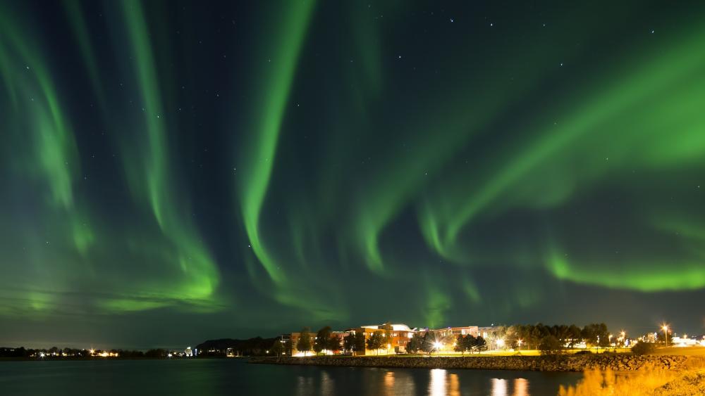 Norway polar lights wallpaper