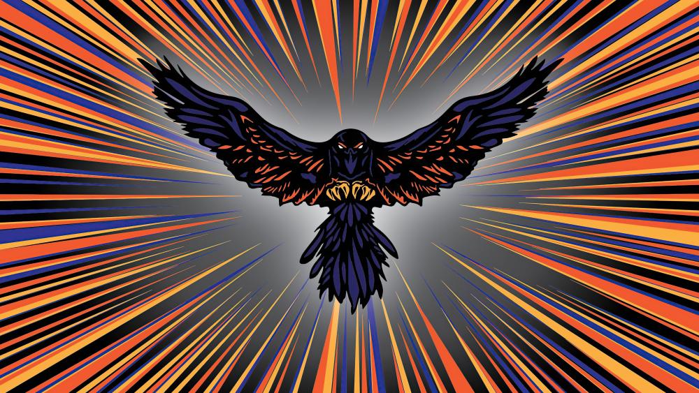 Raven coin logo wallpaper