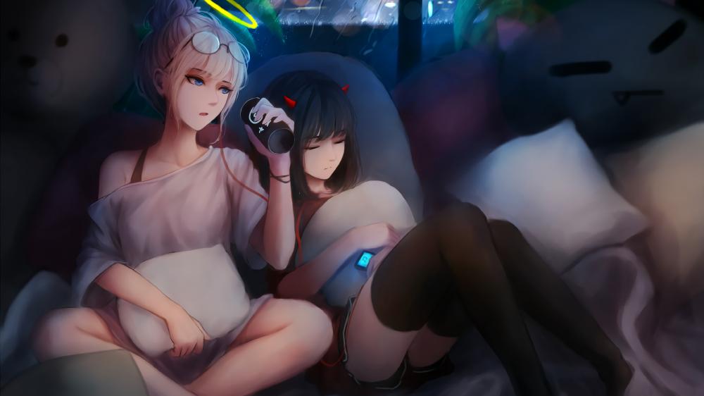Anime Gaming Nightlife Serenity wallpaper
