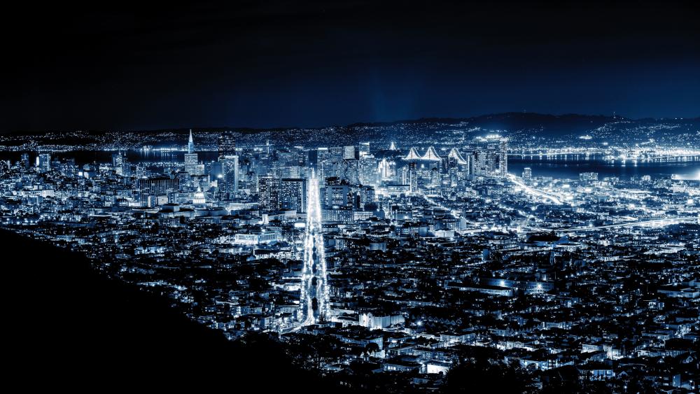 San Francisco by night wallpaper