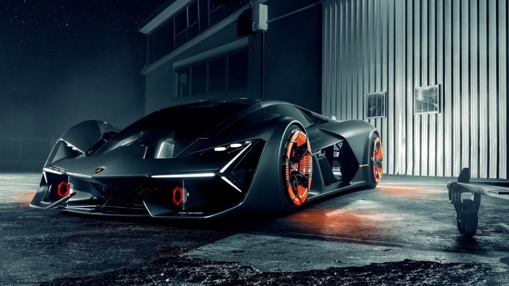 Futuristic Elegance Lamborghini Terzo Millennio wallpaper