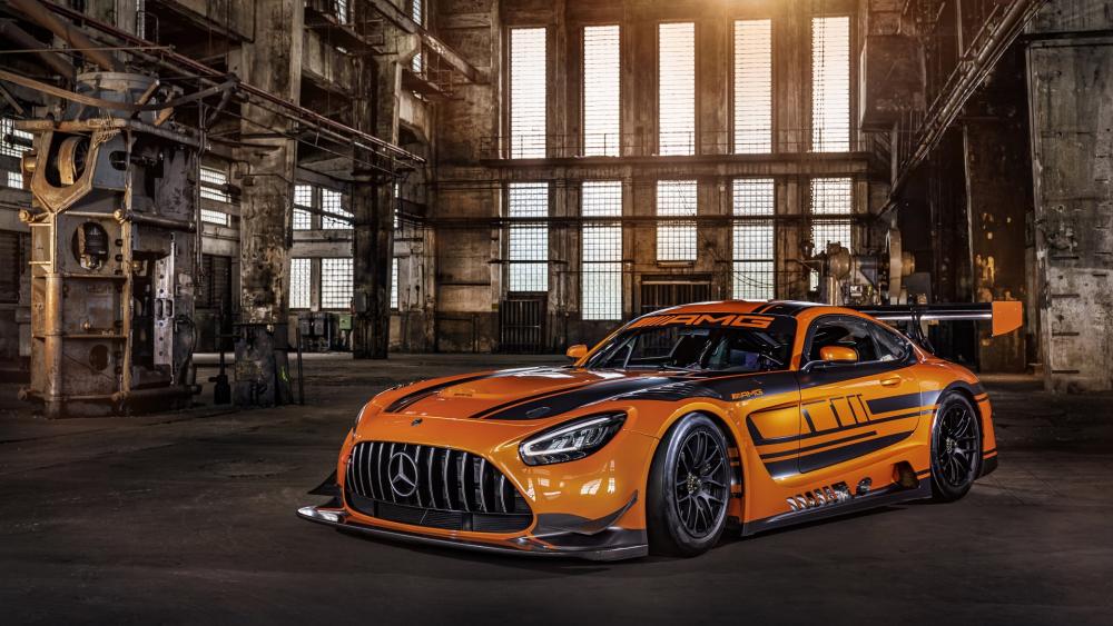 Mercedes-AMG GT3: Power in Orange wallpaper