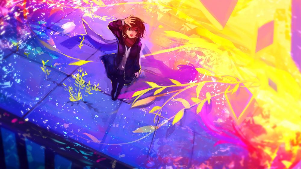 Vibrant Anime Dreamscape wallpaper
