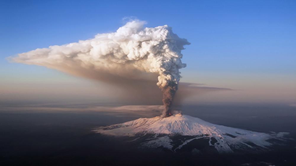 Mount Etna eruption wallpaper