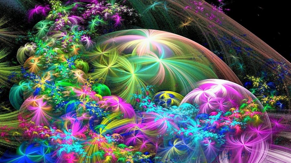 Colorful Fractal Dreams wallpaper