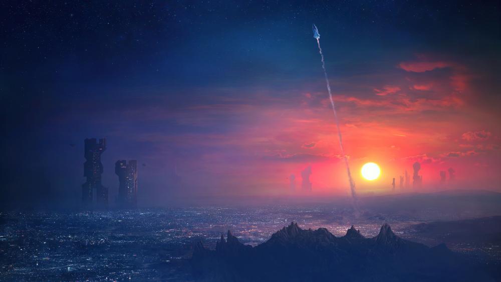 Dawn of a New Era in Space Exploration wallpaper