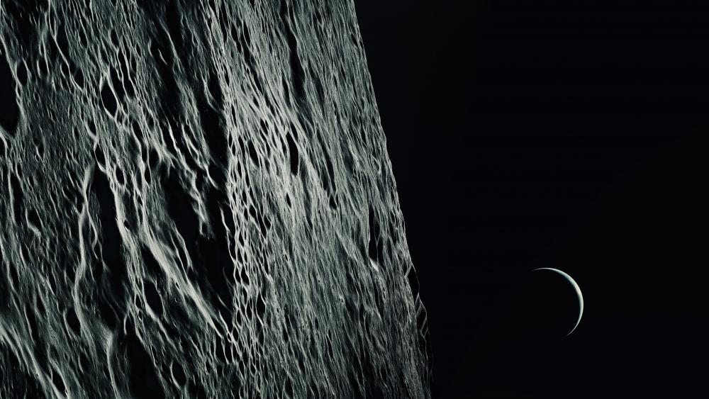 Sci-fi moon wallpaper