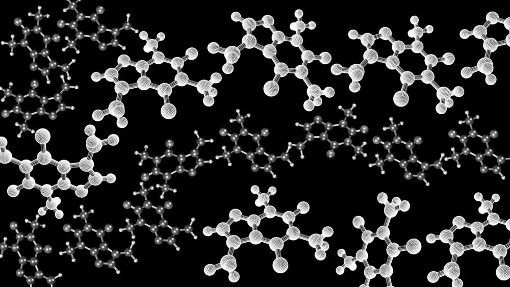 Chemical molecules wallpaper