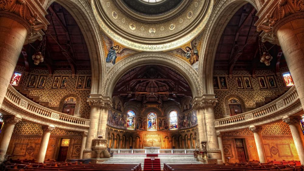 Stanford Memorial Church inside wallpaper