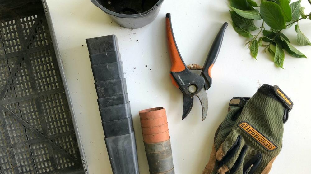 Gardening tools wallpaper