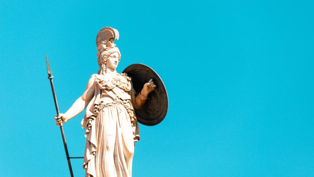 Statue of Athena wallpaper