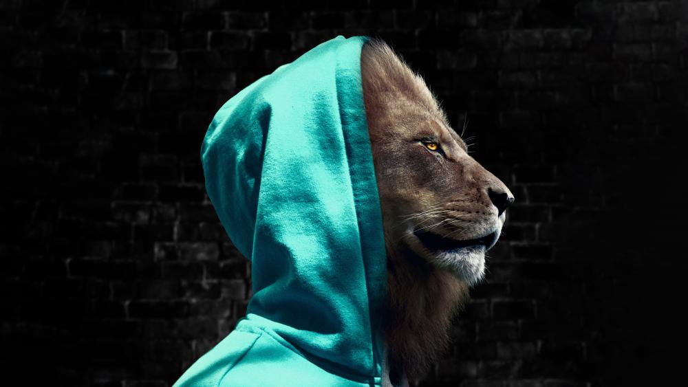 King of jungle in hoodie wallpaper