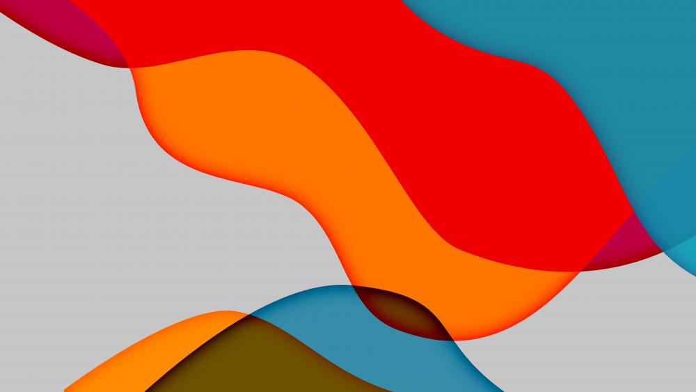 Vibrant Waves of Abstraction wallpaper