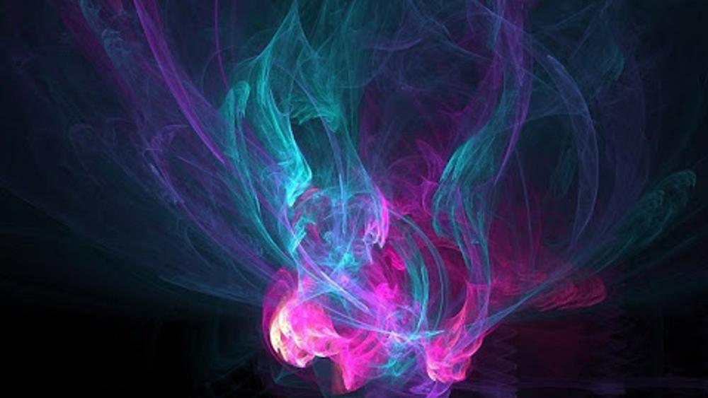 Mystical Nebula Swirl in Vivid Colors wallpaper