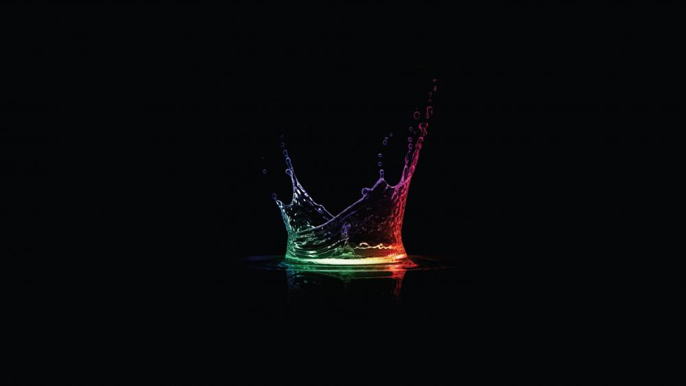 Splash of Color in Darkness wallpaper