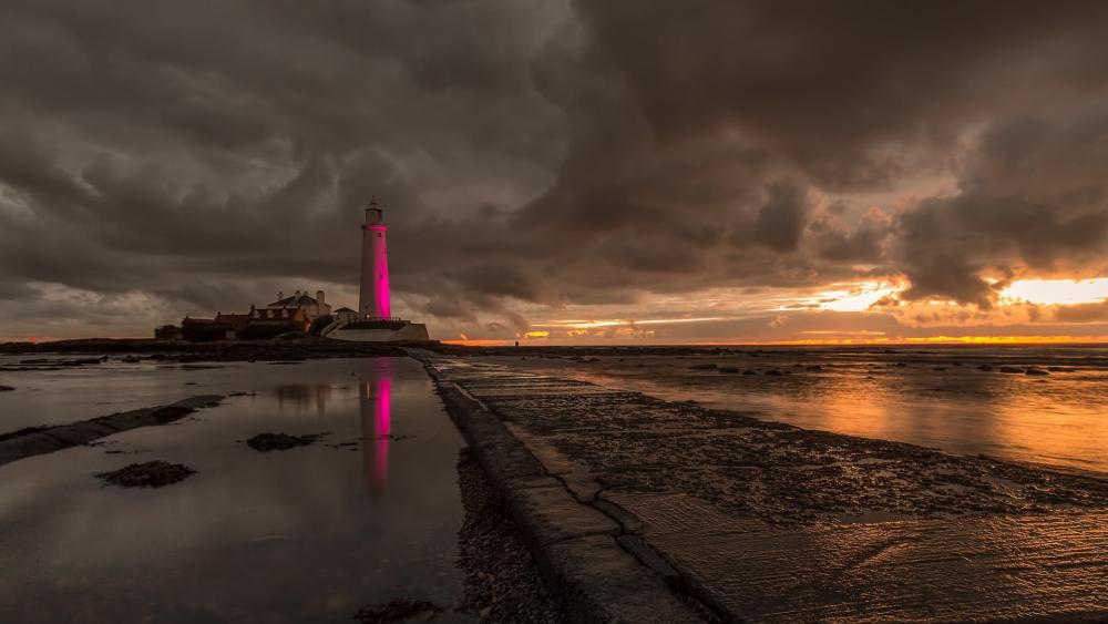 St Mary's Lighthouse wallpaper