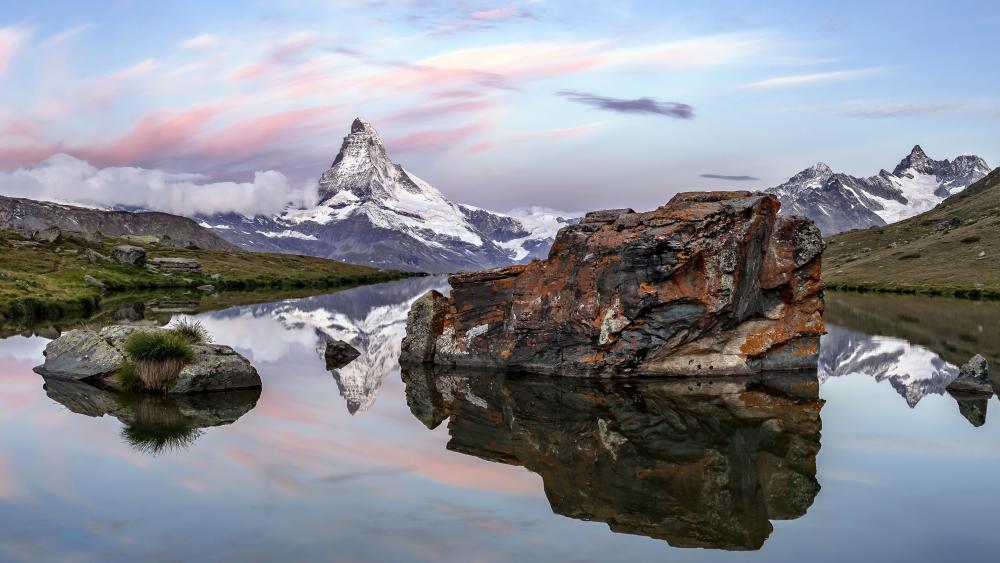 Matterhorn reflection wallpaper