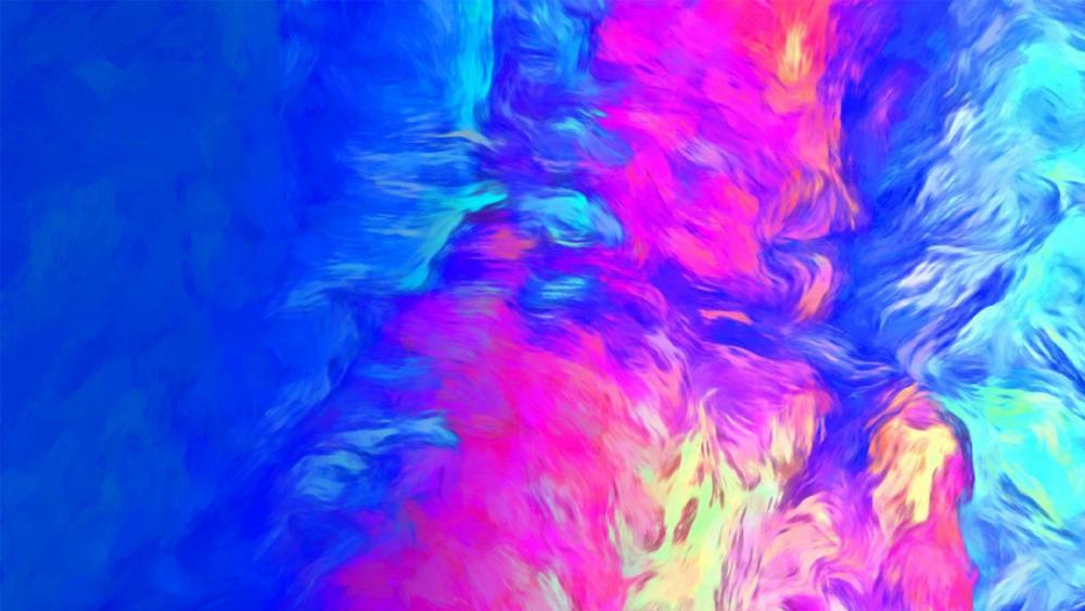 Vibrant Color Fusion Abstract Art wallpaper