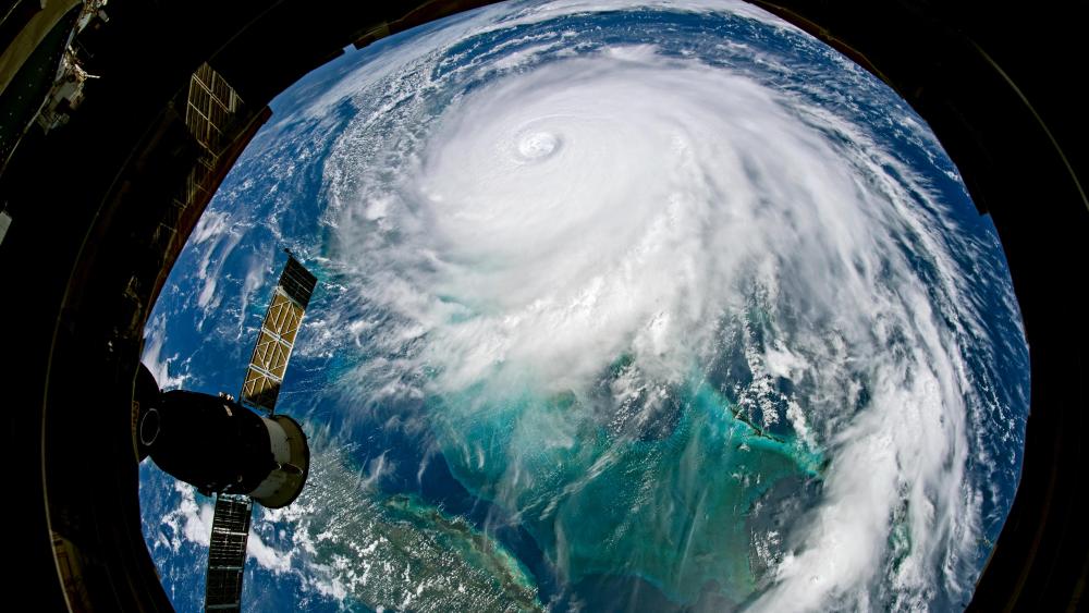 Hurricane Dorian Seen From Aboard the International Space Station wallpaper