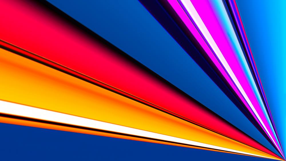 Vibrant Abstract Color Stripes wallpaper