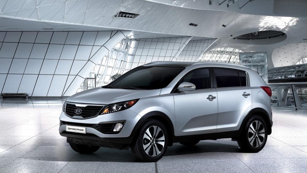 Sleek SUV Design in Modern Architecture wallpaper