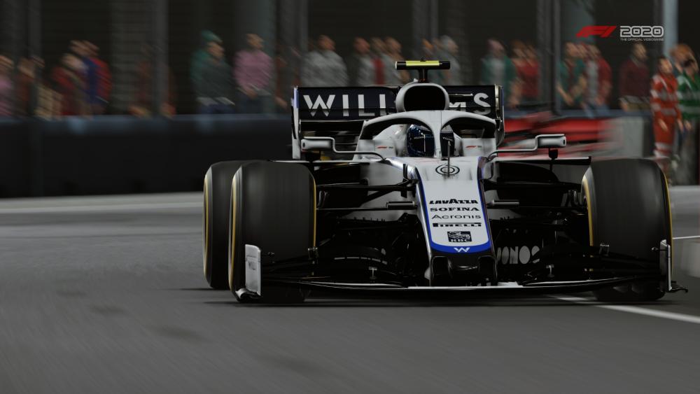 Sleek Williams Racing Car in Motion wallpaper