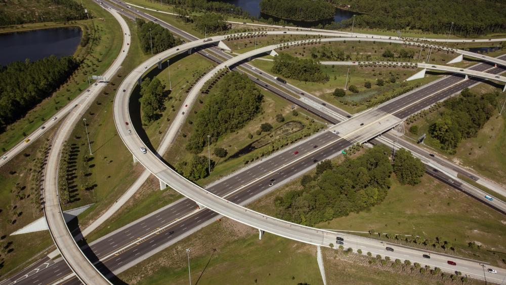 Highway Interchange in Jacksonville wallpaper