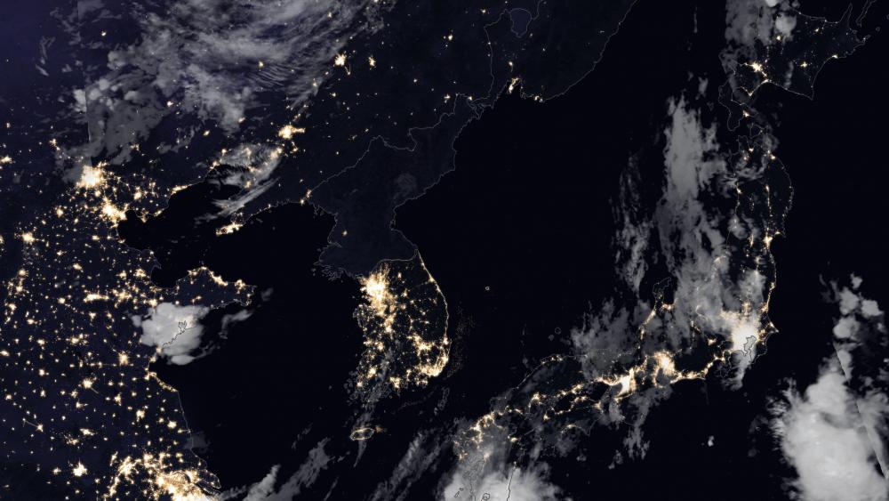 Night Lights of Japan, Korea & Northeast China wallpaper