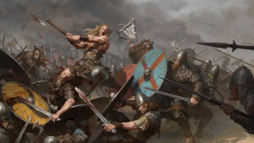 Viking battle wallpaper