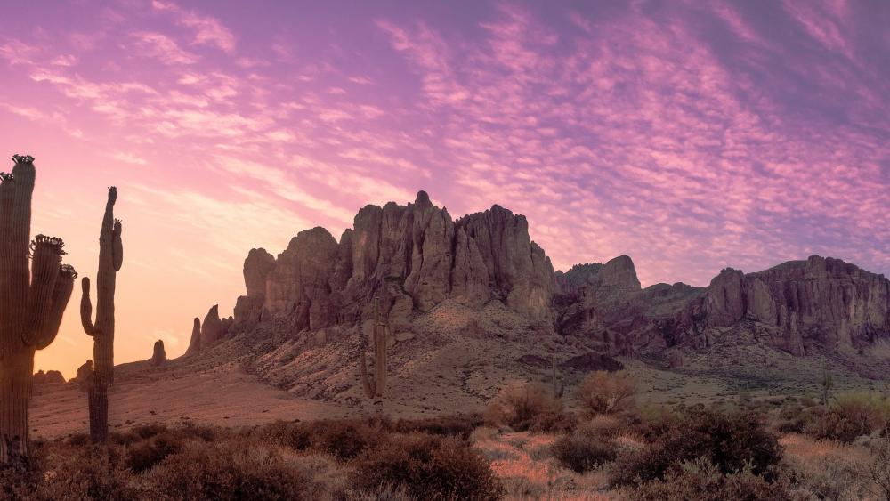 Superstition Mountains wallpaper