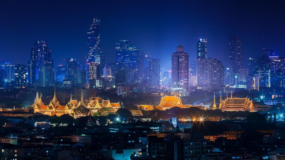 Bangkok by night wallpaper