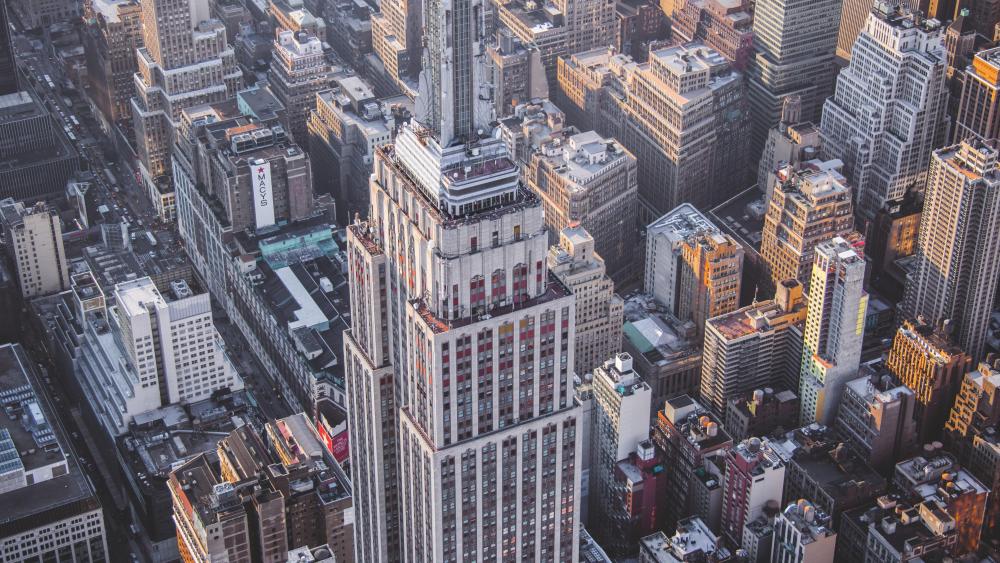 Aerial View of the Empire State Building wallpaper